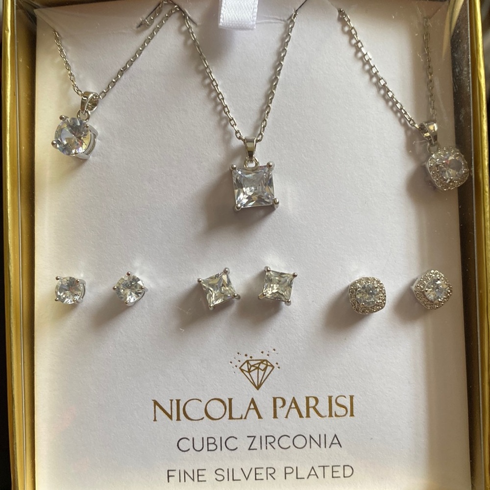 3 sets of matching necklace and earrings